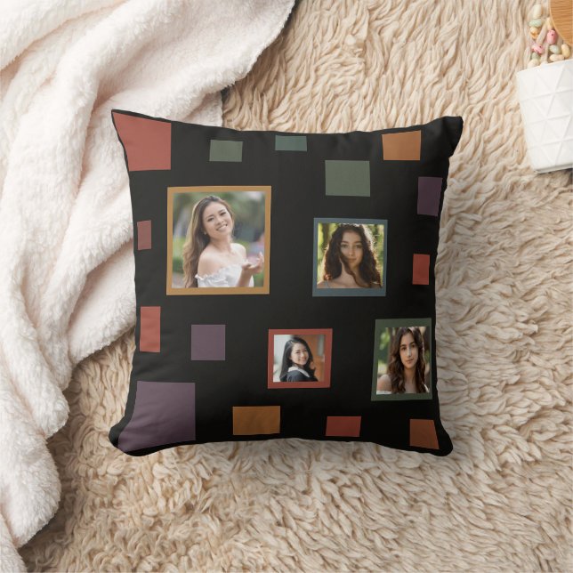 Custom Photo Squares Kissen (Decke)