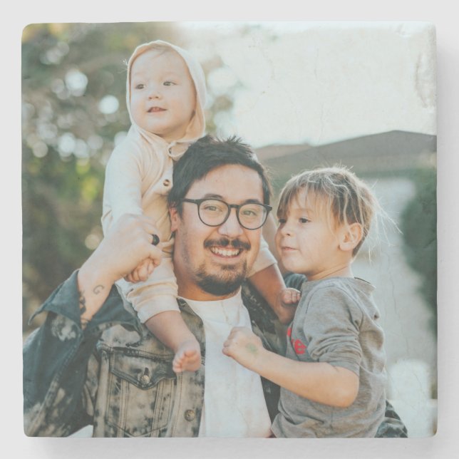 Custom Photo  Steinuntersetzer (Vorderseite)