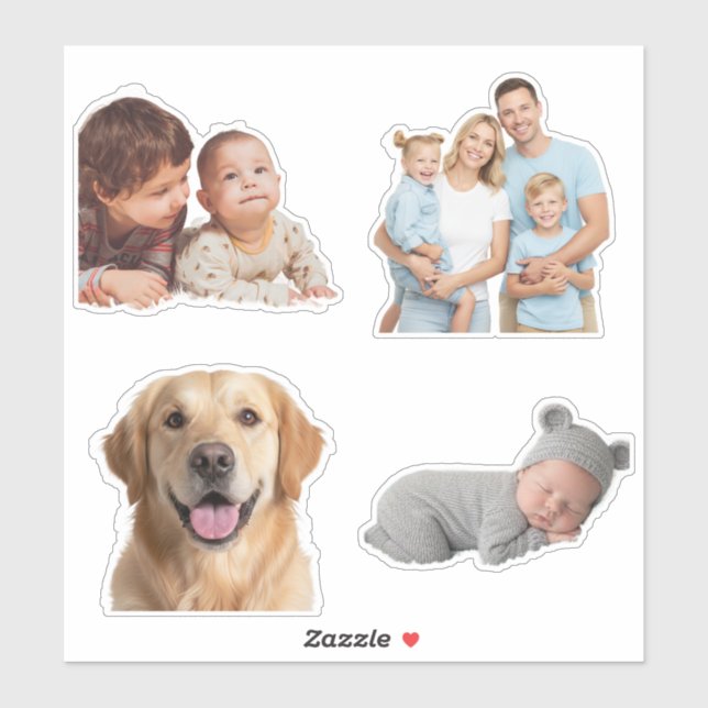 Custom Photo Stickers – Personalized Picture Aufkleber (Blatt)