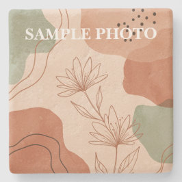 Custom Photo Stone Coaster – Boho Style Steinuntersetzer