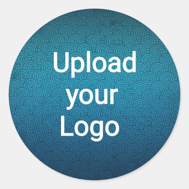 Custom Photo Upload T-Shirt – Personalized Upload Runder Aufkleber (Vorderseite)