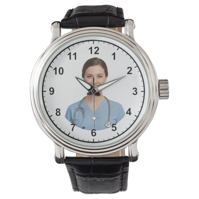 Custom Photo Watch Design Armbanduhr (Vorderseite)