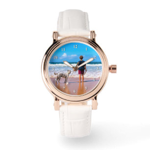 Custom Photo Watch Tour Photos with Pets Armbanduhr