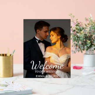 Custom Photo Wedding Welcome Foam Board Sign Acrylschild