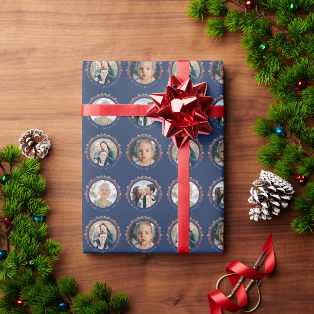 Custom Photos Christmas Wrapping Geschenkpapier (Feiertagsgeschenk)