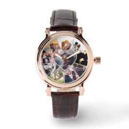 Custom Photos Collage Watch | Gift for Her Armbanduhr