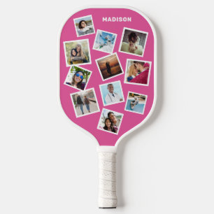 Custom photos, name & color pickleball paddle