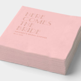 Custom Phrase Wedding Brautparty Foil Napkins Servietten Mit Folie