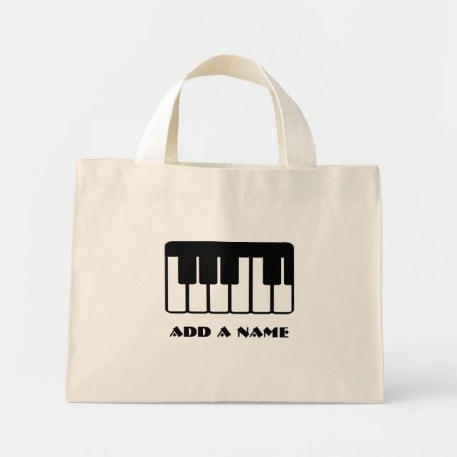 Custom Piano Music Bag Mini Stoffbeutel (Vorne)