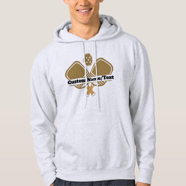 Custom Pickleball Hoodie - Mit Monogramm Name (Vorderseite)