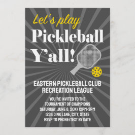 Custom Pickleball Invitations Tournament Team Club Einladung