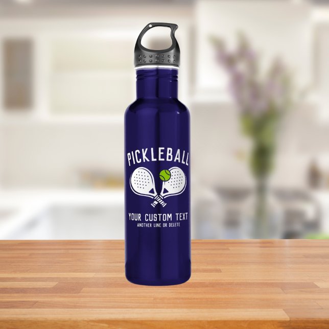 Custom Pickleball Lover Team Club Paddle & Ball Edelstahlflasche (Von Creator hochgeladen)