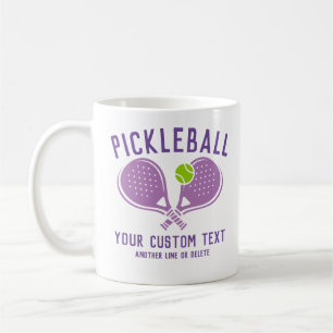 Custom Pickleball Lover Team Club Paddle & Ball Kaffeetasse