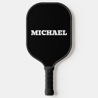 CUSTOM PICKLEBALL PADDLE BLACK MODERN EINFACH