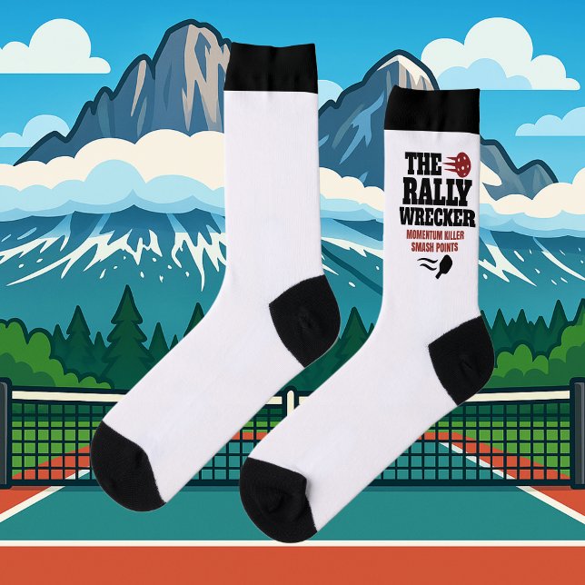 Custom Pickleball Rally Wrecker Crew Socks Socken (PICKLEBALL SOCKS)