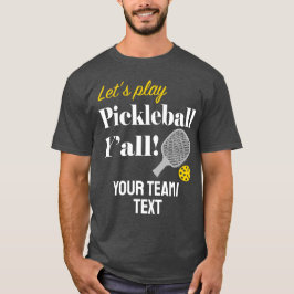 Custom Pickleball Team Shirt Add Your Text Club
