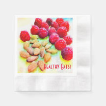 Custom Picnic Snack Raspberries Almonds Wasserfarb