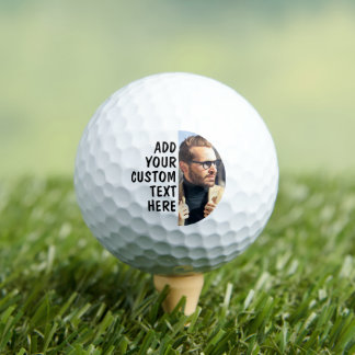 Custom Picture With Text Golf Balls Golfball