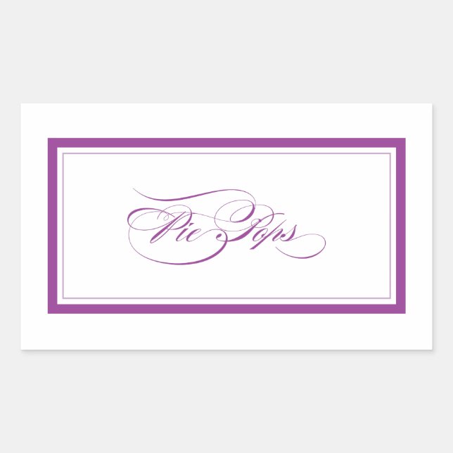 Custom_Pie-Pop Rechteckiger Aufkleber (Vorderseite)