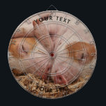 Custom Pigs Foto Dart Board Dartscheibe<br><div class="desc">Custom Schweins Schlafen Foto Dart Board.</div>