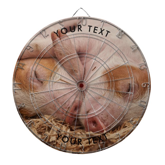Custom Pigs Foto Dart Board Dartscheibe (vorne)