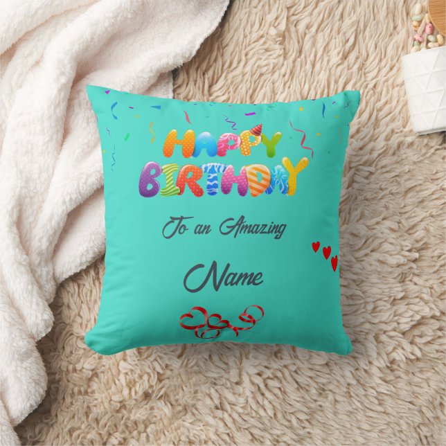 Custom Pillow Geschenk für Geburtstagsfeiern Kissen (Decke)