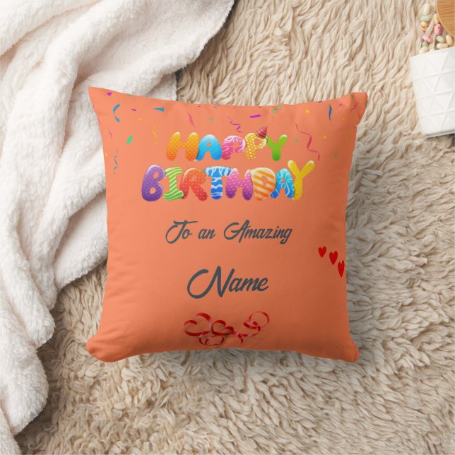 Custom Pillow Geschenk für Geburtstagsfeiern Kissen (Decke)