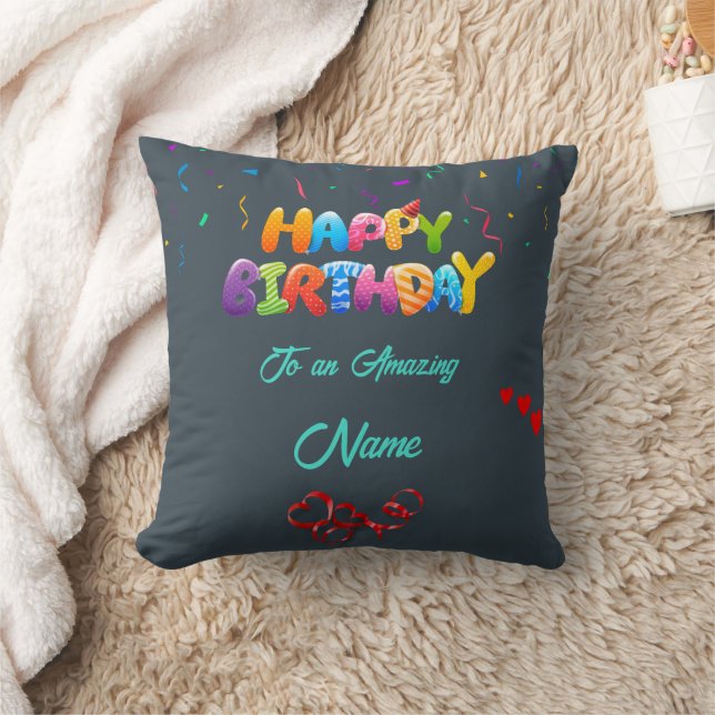 Custom Pillow Geschenk für Geburtstagsfeiern Kissen (Decke)