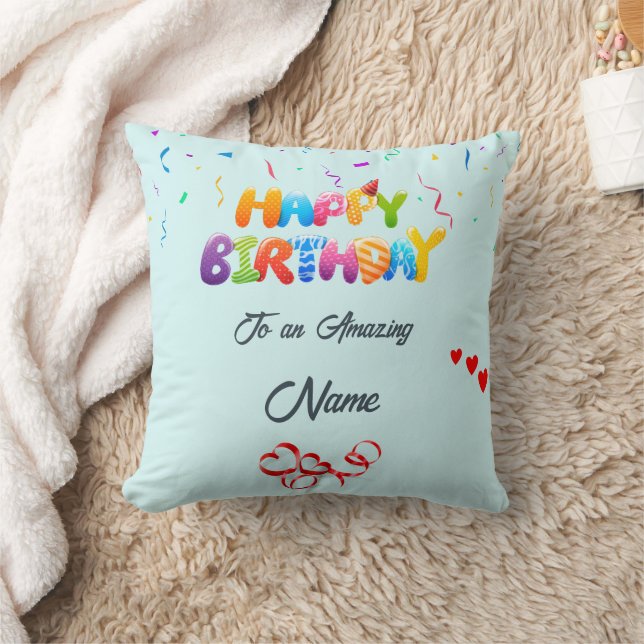 Custom Pillow Geschenk für Geburtstagsfeiern Kissen (Decke)