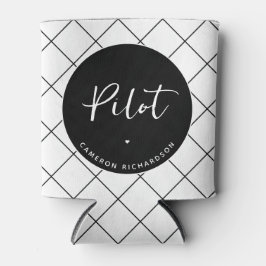 Custom Pilot Aviation School Abschluss Elegant Dosenkühler