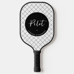 Custom Pilot Aviation School Abschluss Elegant Pickleball Schläger
