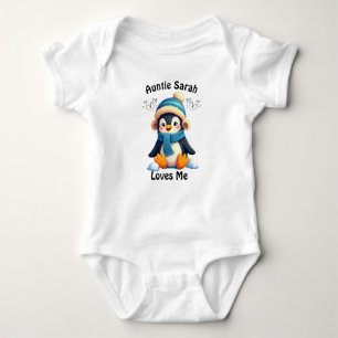 Custom Pinguin Baby Anzug - Tante Sarah Lieben Me! Baby Strampler