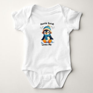 Custom Pinguin Baby Anzug - Tante Sarah Lieben Me! Strampler