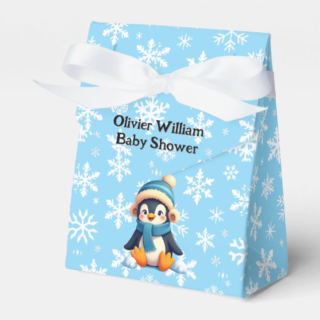 Custom Pinguin Baby Showbox Geschenkschachtel (Vorderseite)
