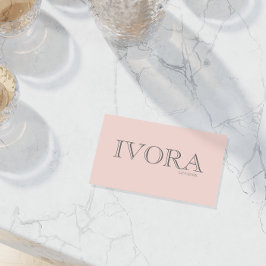 Custom Pink Allure Chic Feminine Branding Style Visitenkarte