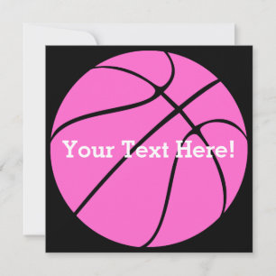 Custom Pink Basketball