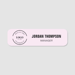 Custom Pink Business logo Mitarbeiter-ID Namensschild