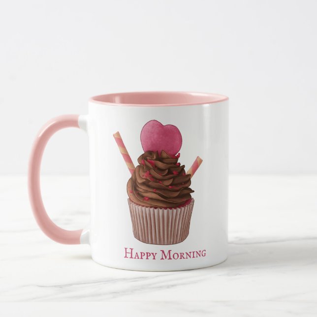 Custom Pink Cupcake Coffee Mug Tasse (Links)