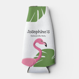 Custom Pink Flamingo Zielort Bachelorette Flaschenkühler