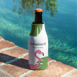 Custom Pink Flamingo Zielort Bachelorette Flaschenkühler