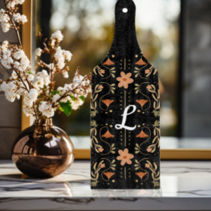 Custom Pink Floral Folk Art Charter Schneidebrett