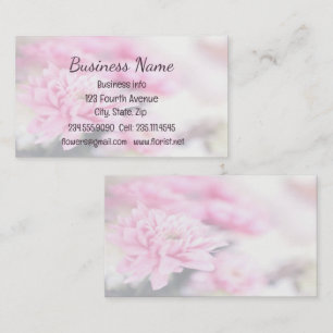 Custom Pink Florist Blume Floral Visitenkarte