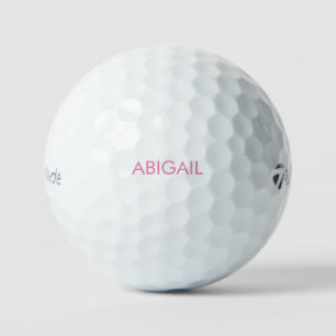 Custom Pink Name Taylor Made Golf Balls Golfball
