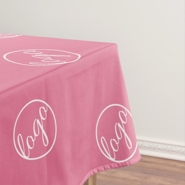 Custom Pink Restaurant Trade Show Logo Business Tischdecke (Beispiel)
