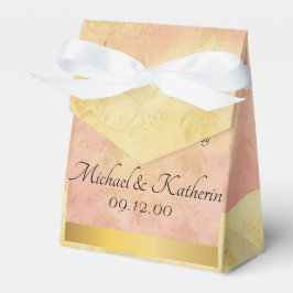 Custom Pink Yellow Watercolor Lace Vielen Dank Geschenkschachtel