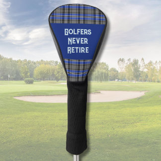 Custom Plaid Sports Retirement Geschenke für Vater Golf Headcover