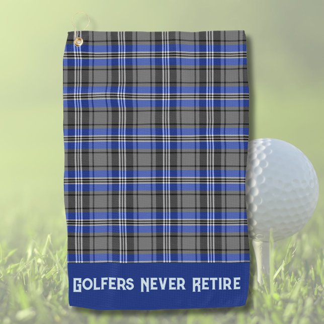 Custom Plaid Sports Retirement Geschenke für Vater Golfhandtuch (Von Creator hochgeladen)