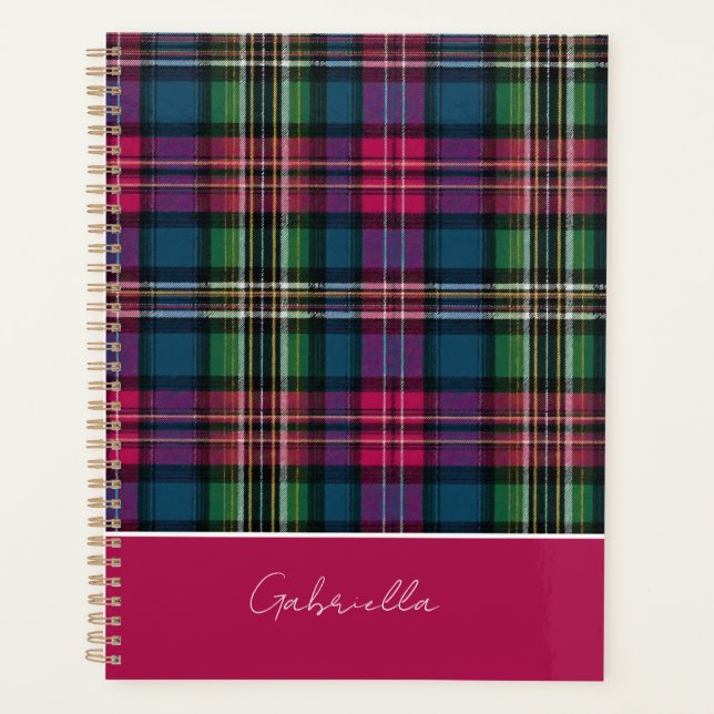 Custom Planner Gingham Pattern Style Planer (Vorderseite)