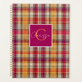 Custom Planner Gingham Pattern Style Planer