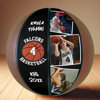 Custom Player Photos Team Name and Number Senior Basketball
